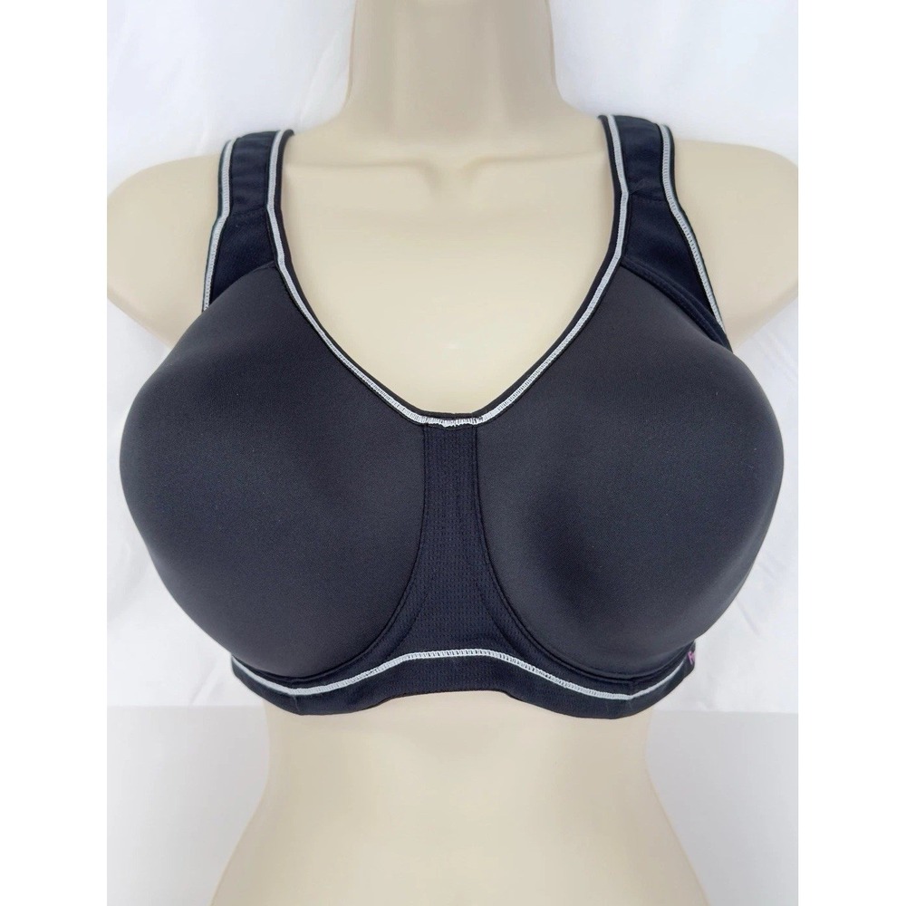 Freya Active Sonic Sports Bra 34I Black High Impact Underwire Racerback AA4892